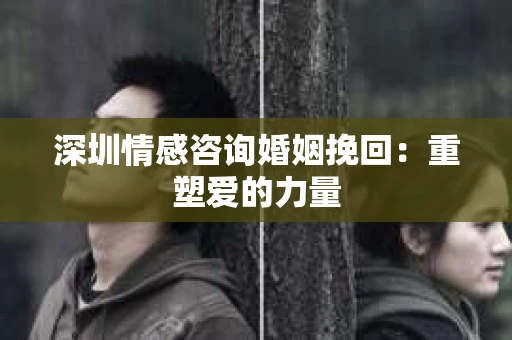 深圳情感咨询婚姻挽回：重塑爱的力量