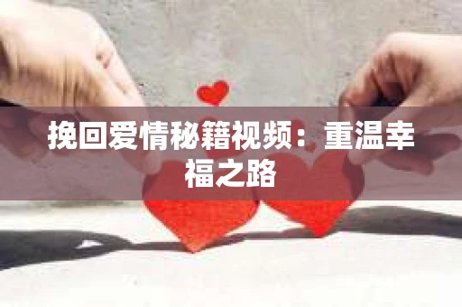 挽回爱情秘籍视频：重温幸福之路