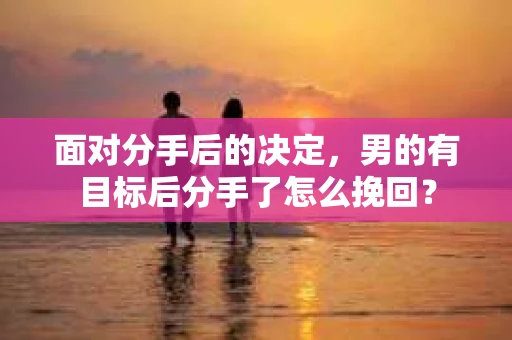 面对分手后的决定，男的有目标后分手了怎么挽回？
