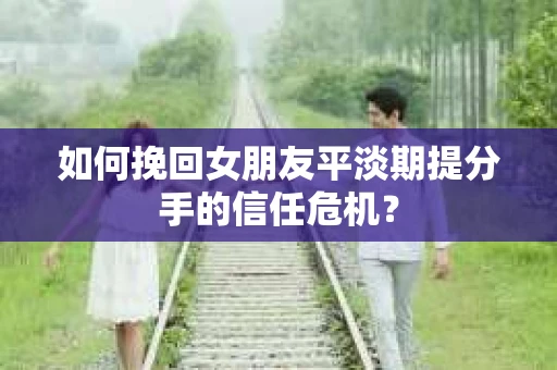 如何挽回女朋友平淡期提分手的信任危机？