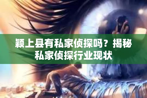 颖上县有私家侦探吗？揭秘私家侦探行业现状