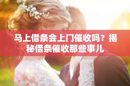 马上借条会上门催收吗？揭秘借条催收那些事儿
