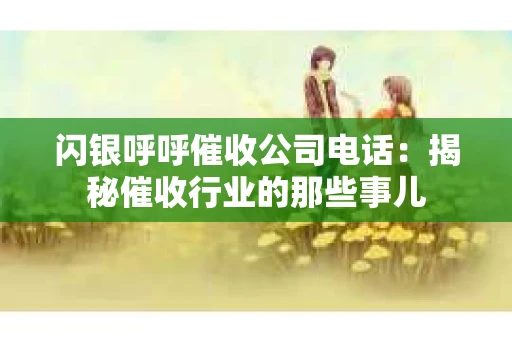 闪银呼呼催收公司电话：揭秘催收行业的那些事儿