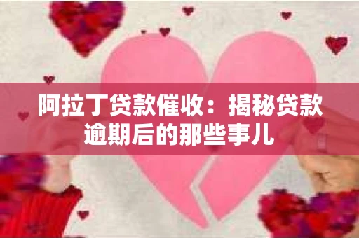 阿拉丁贷款催收：揭秘贷款逾期后的那些事儿