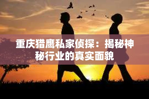 重庆猎鹰私家侦探：揭秘神秘行业的真实面貌