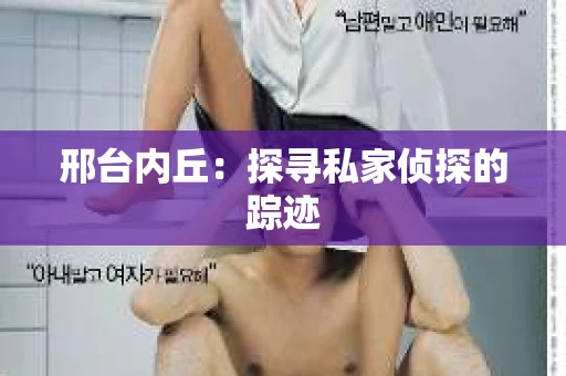 邢台内丘：探寻私家侦探的踪迹