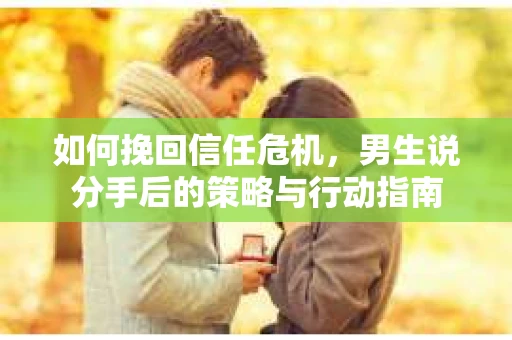 如何挽回信任危机，男生说分手后的策略与行动指南