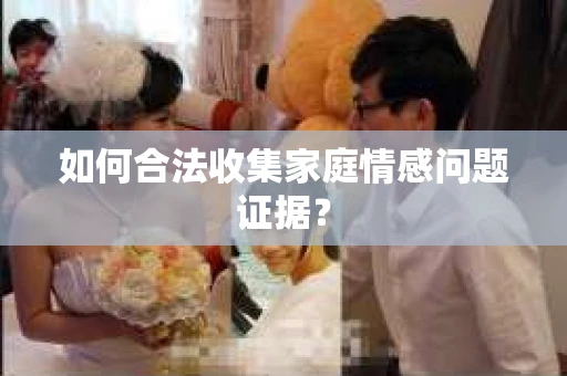 如何合法收集家庭情感问题证据？